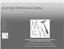 Tablet Screenshot of dach-bau-wuttke.de